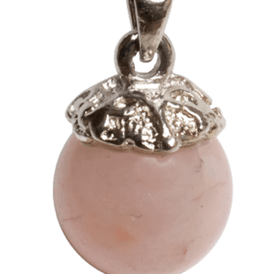 Аромакулон-медальон "Розовый кварц"