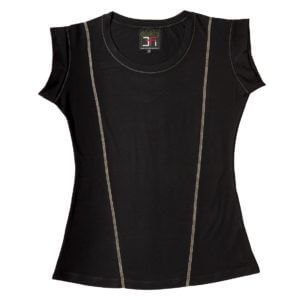 Женская футболка черная CLASSIC