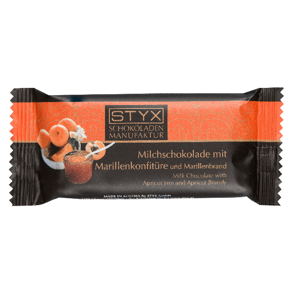 Молочный шоколад STYX с абрикосовым джемом